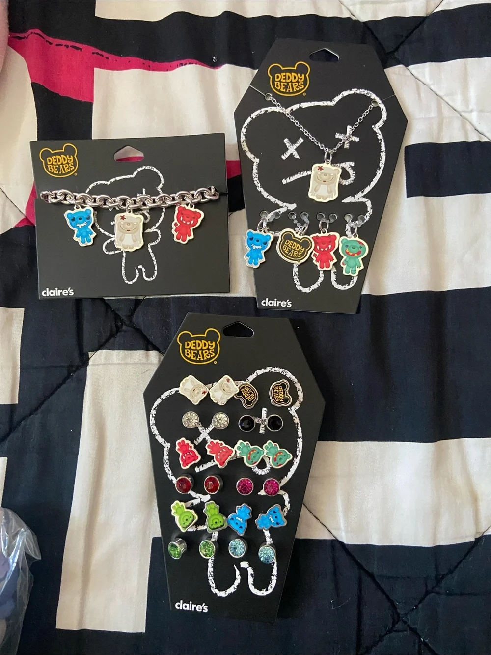 Claire's Deddy Bears Kids Multicolor Charm Jewelry Set
